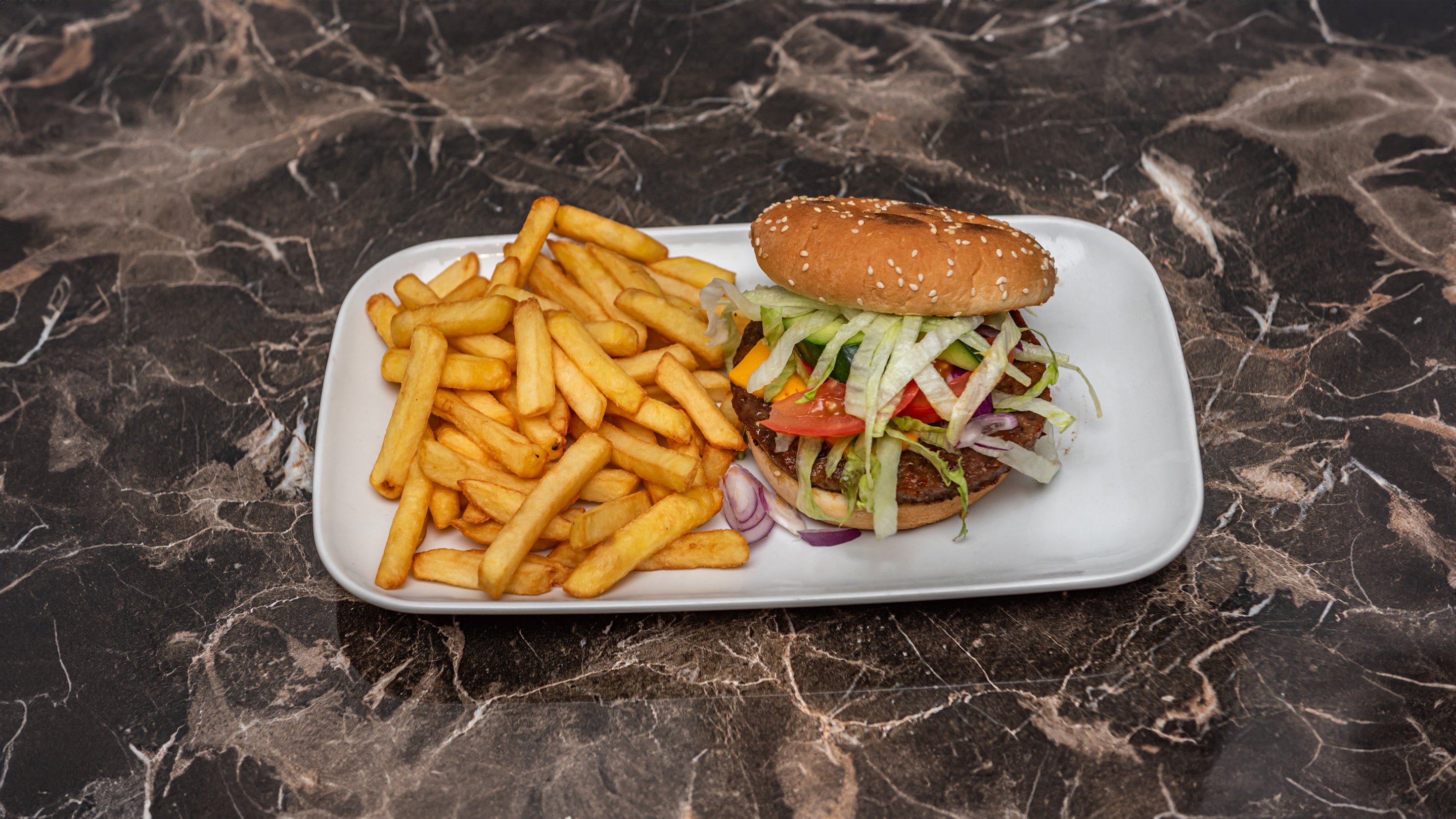 1/4 Pounder Cheese Burger & Chips