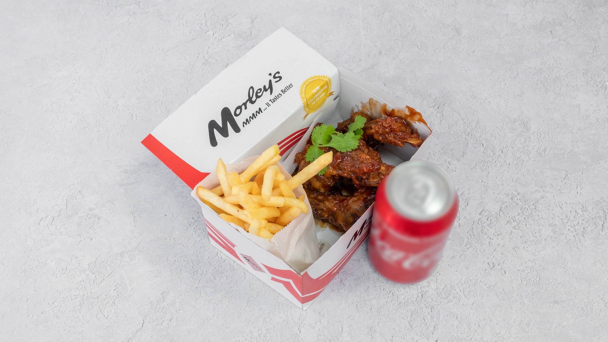 BBQ Wings Meal (3pcs)