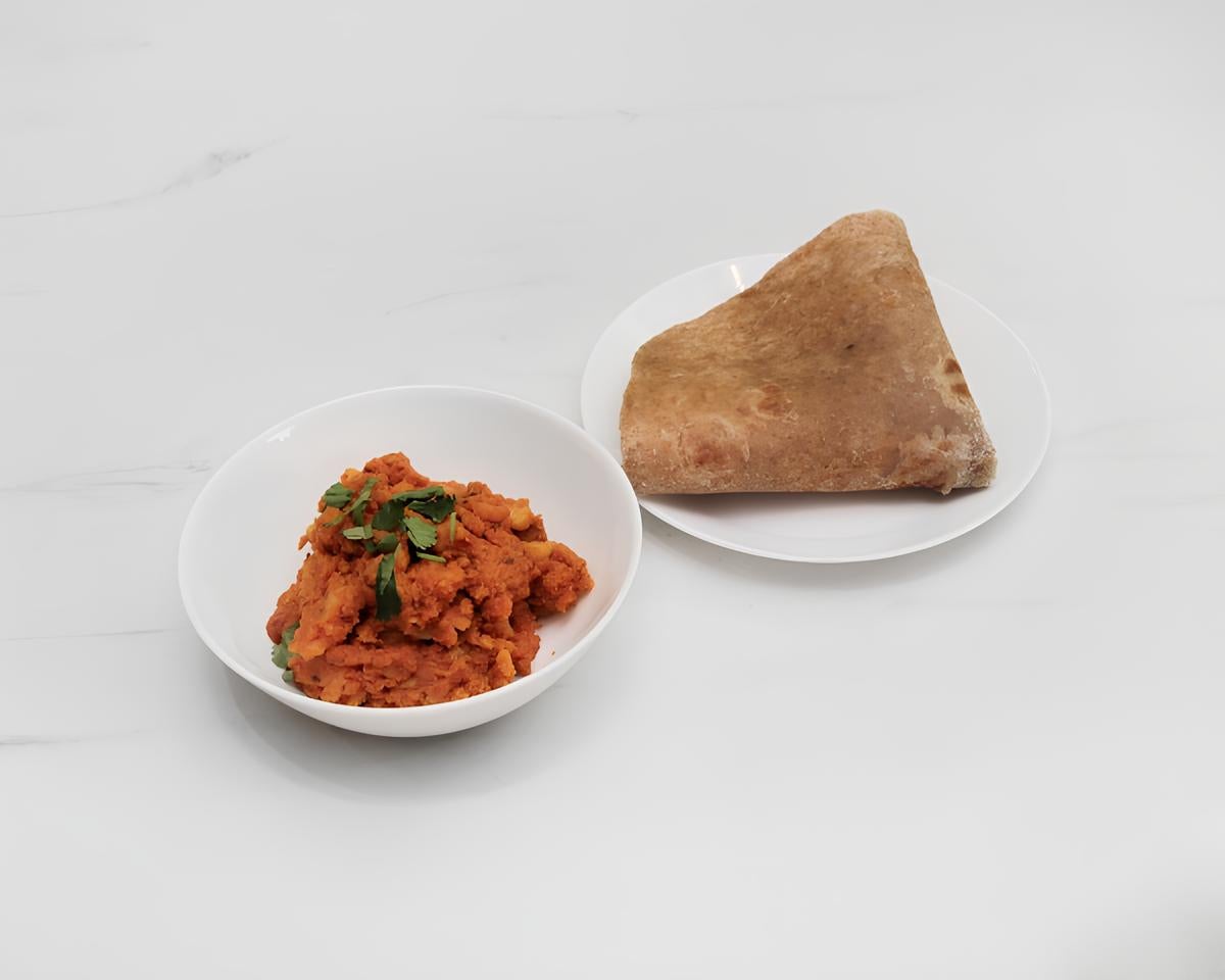 Bombay Aloo + Paratha Bread (Ve)