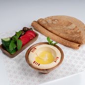 Hummus Saj Platter