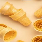 Plain ice cream cone
