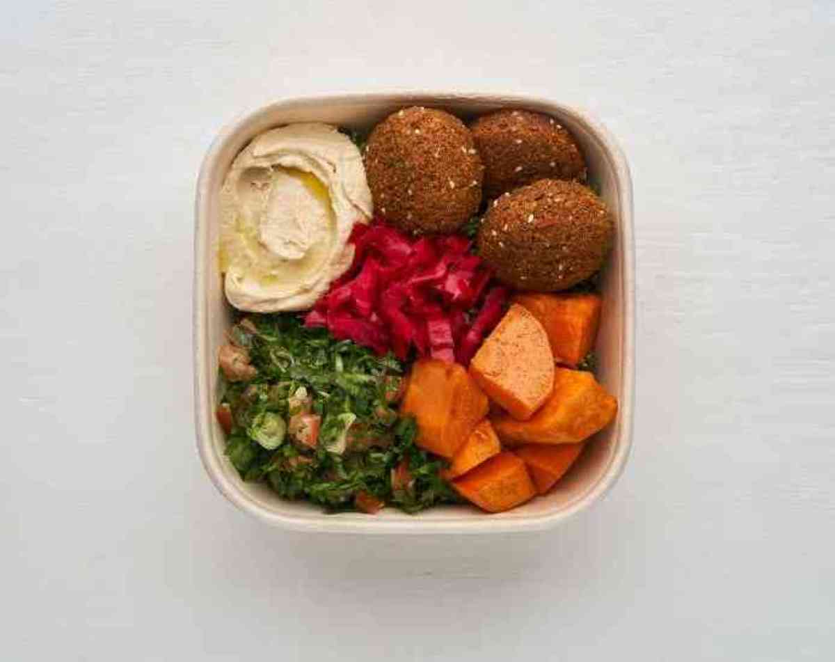 Falafel, Sweet Potato, Hummus & Kale