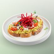 Avocado On Toast With Feta Cheese