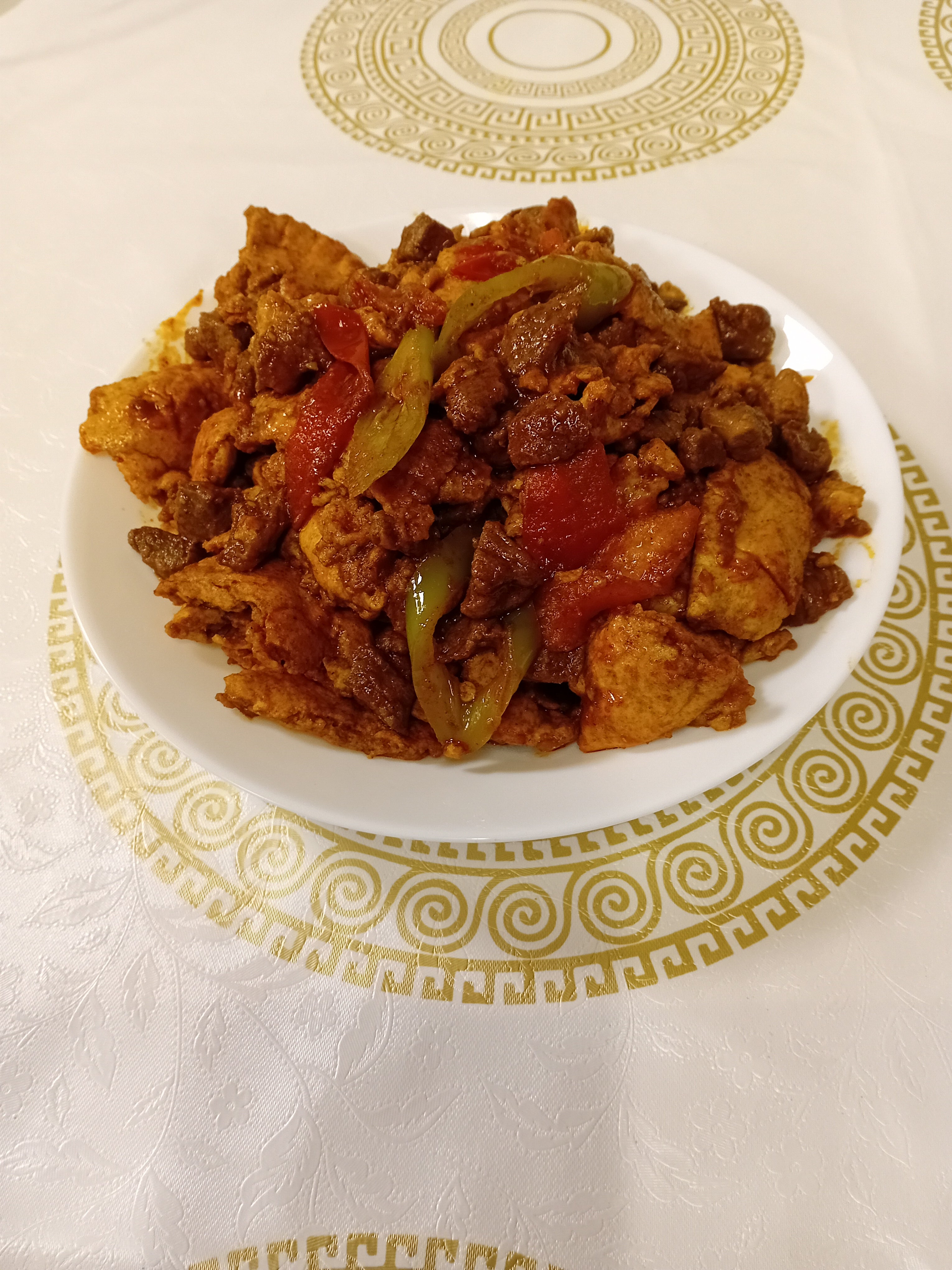 Fatta with Meat