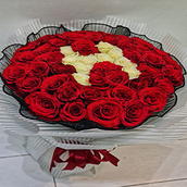 50 Red Roses With A Letter