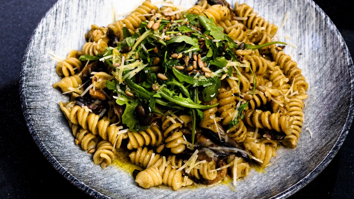 Shroom Pesto Pasta