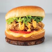 Shrimp burger