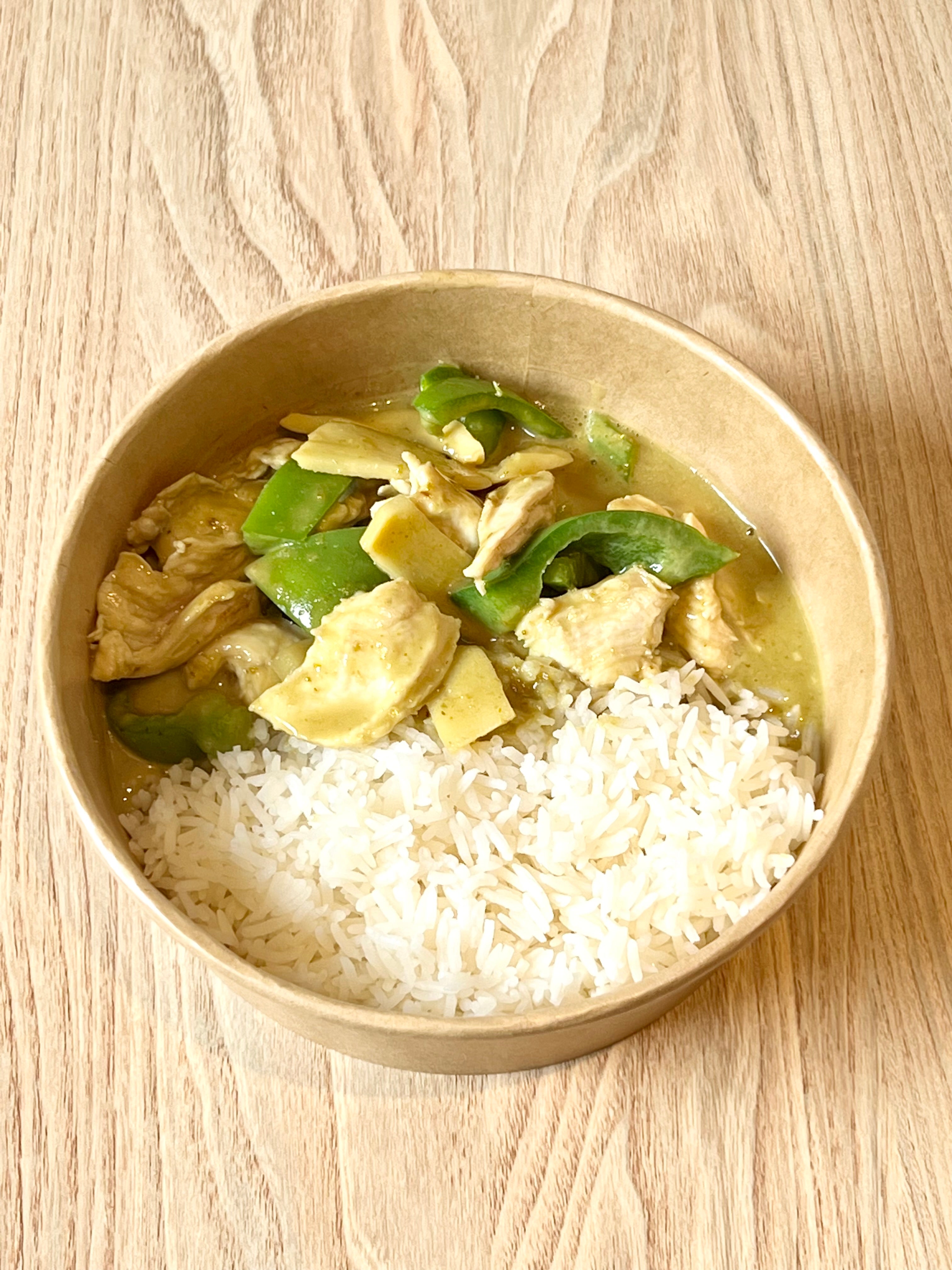 Green Curry Chicken with Rice