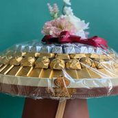 Hazelnut Caramel Nutella and Pistachio chocolate Flavour Dome (Large)