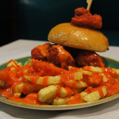 Shrimp Cheetos Burger