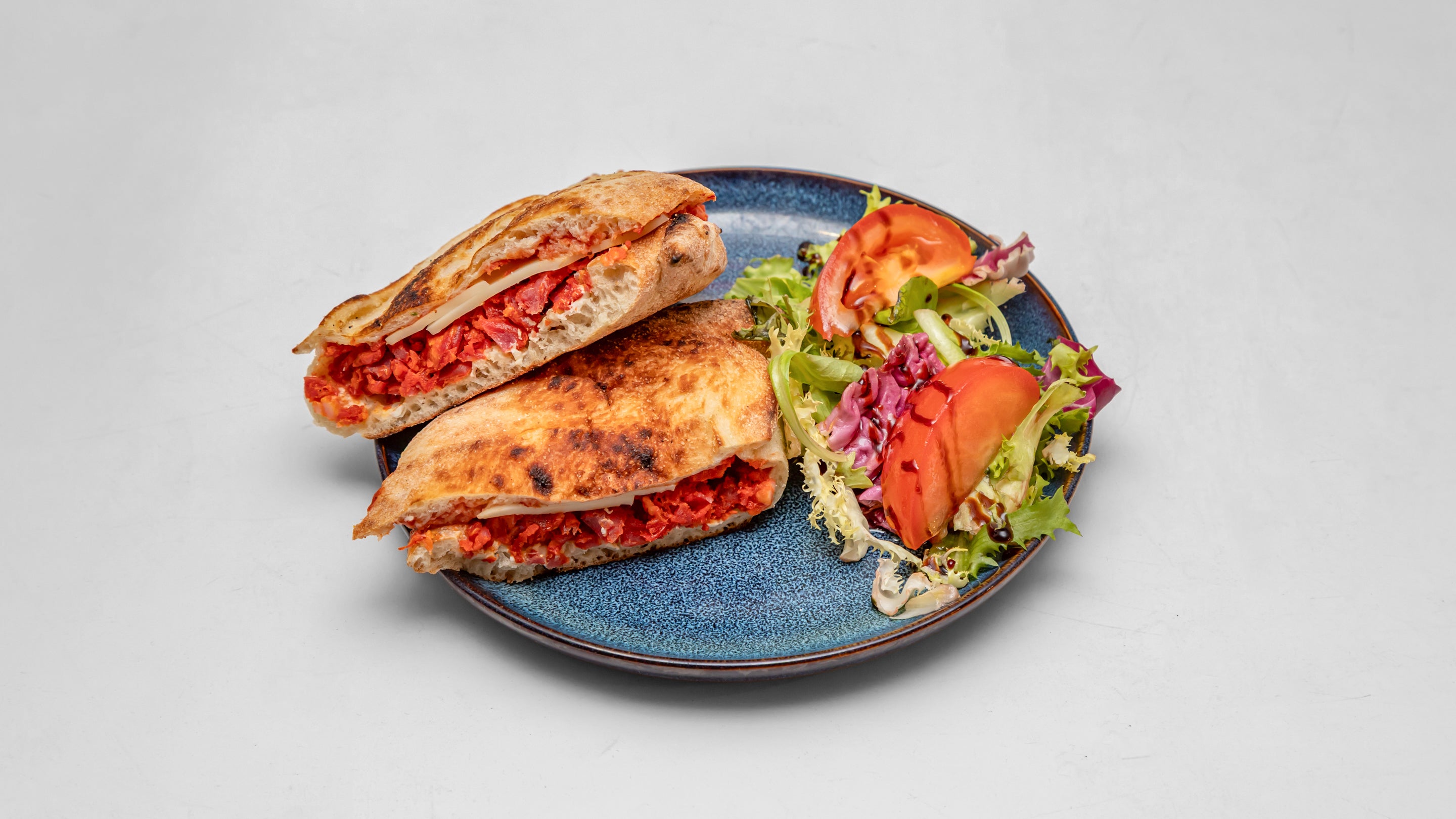 Chorizo & Mozzarella Panuozzo sandwich