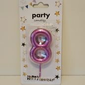Number 8 Candle 
