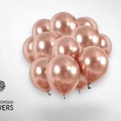 Rose Gold Shine Chrome Balloons