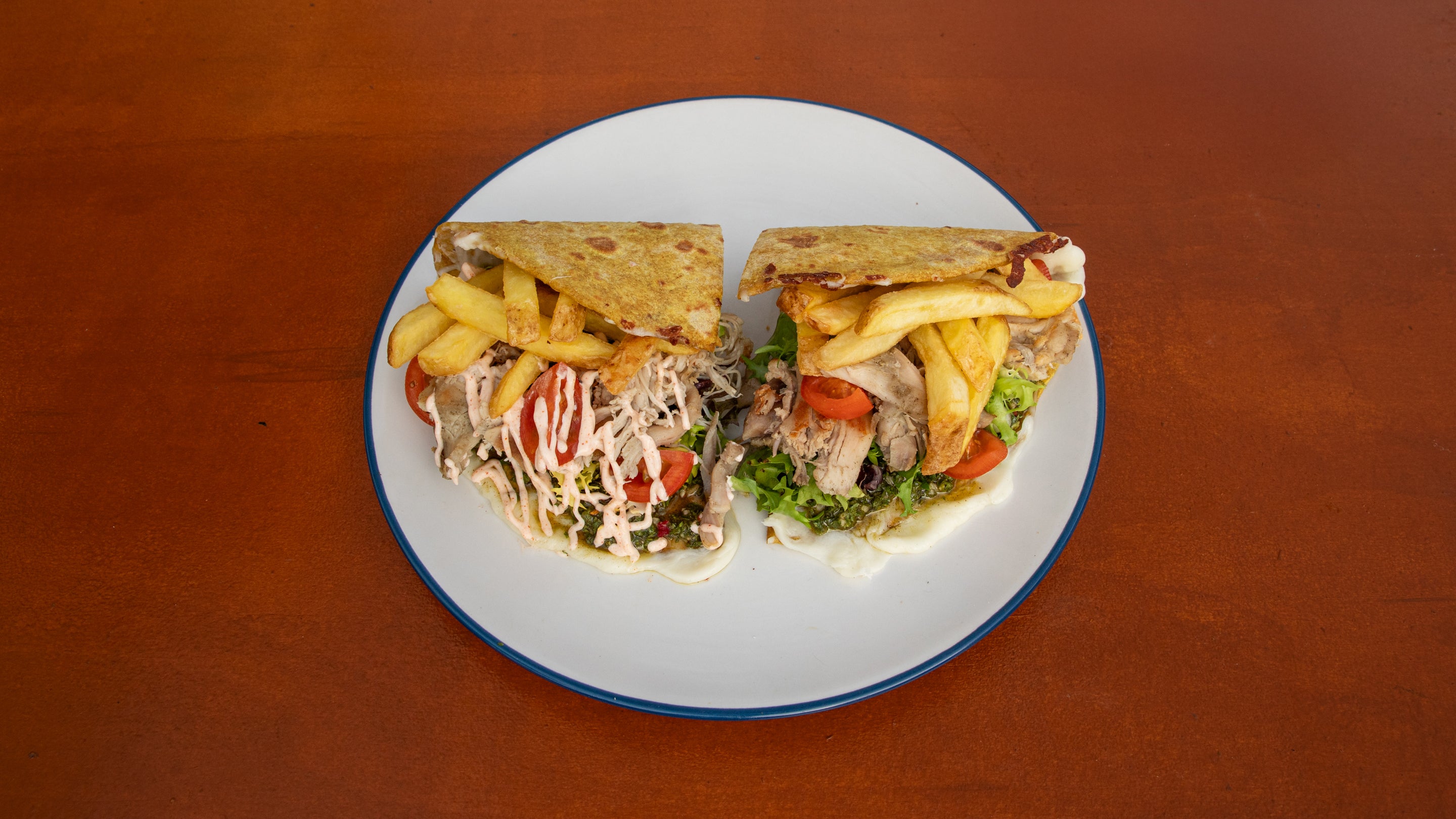 Chicken and Fries Piadina