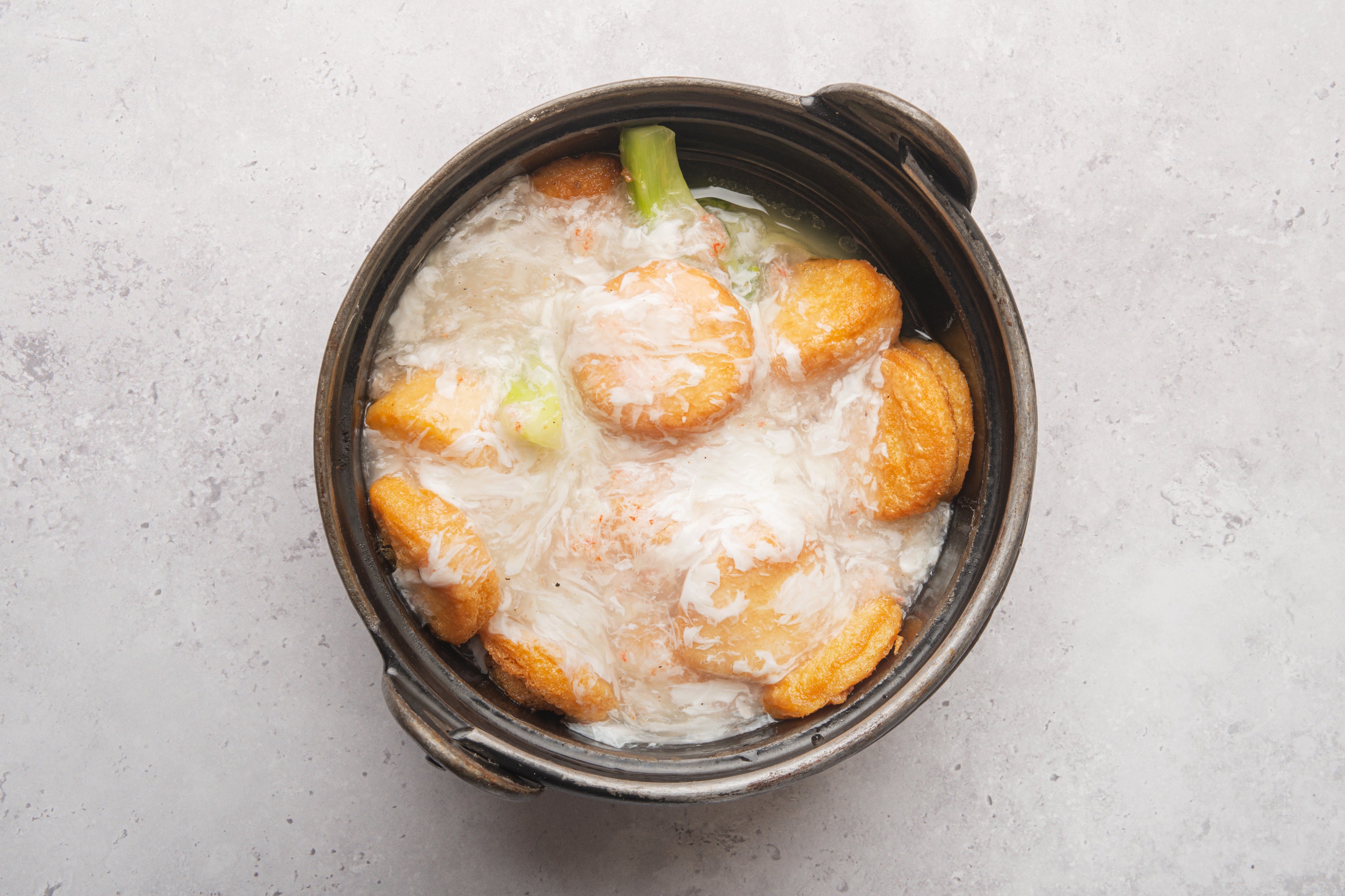 Egg Tofu with Crab Meat