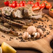 Cluckers Wood Roasted Lamb Ribs With Mushroom Or Black Pepper