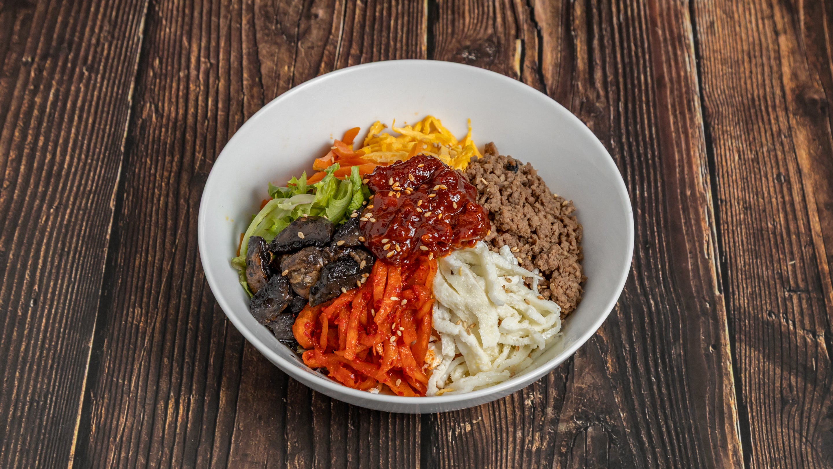 Bibim Bap Beef and Veg Rice Bowl 韩式拌饭