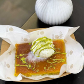 Kunafa With Ice Cream 