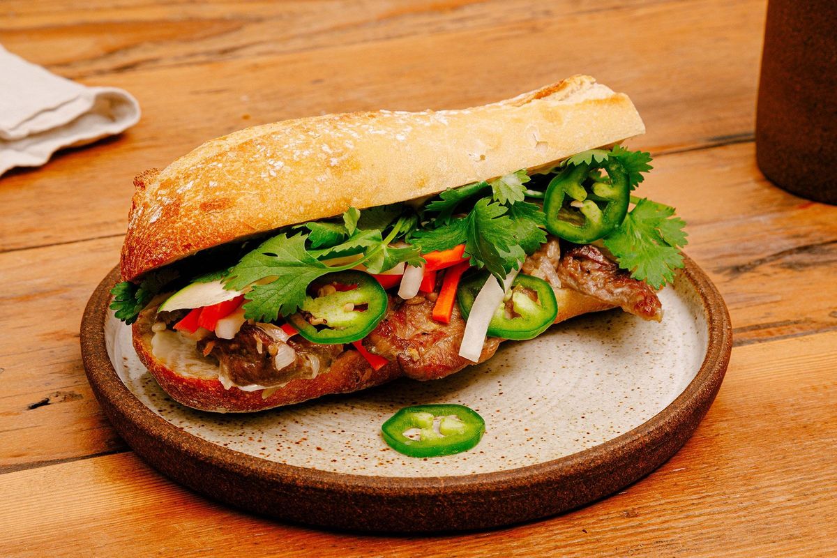 Sweet & Sour BBQ Pork Banh Mi