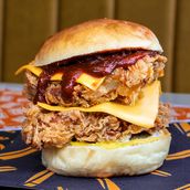 Double Decker Spicy Fried Chicken Burger