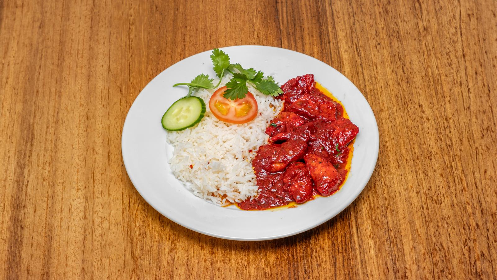 Lamb Masala  With Rice & Salad
