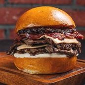 Philly Cheesesteak Burgers