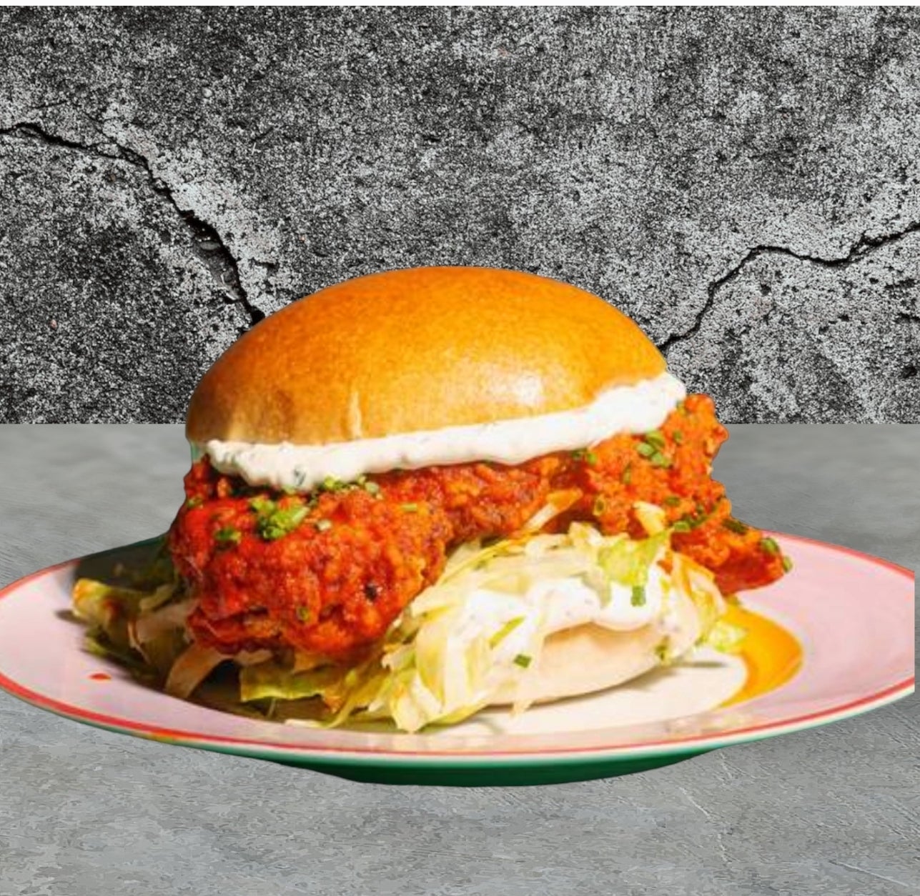 Buffalo Ranger Chicken Burger