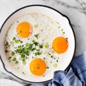 Sunny Side Up Eggs Plate