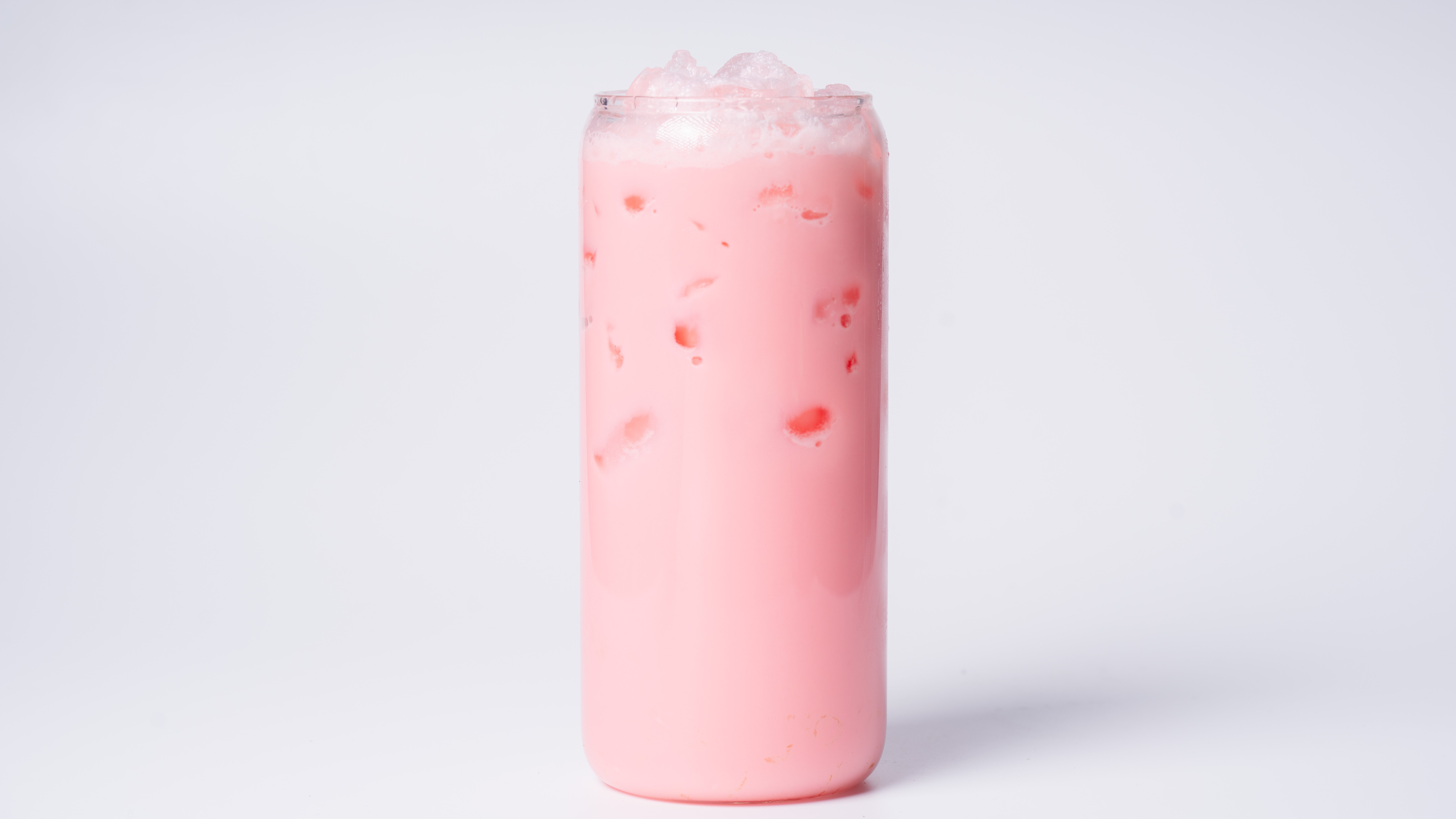 Rose & lychee Iced Milk Latte