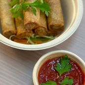 Chicken green chili rolls