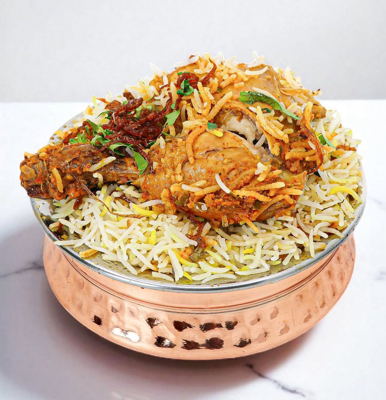 Hyderabad chicken dum biryani