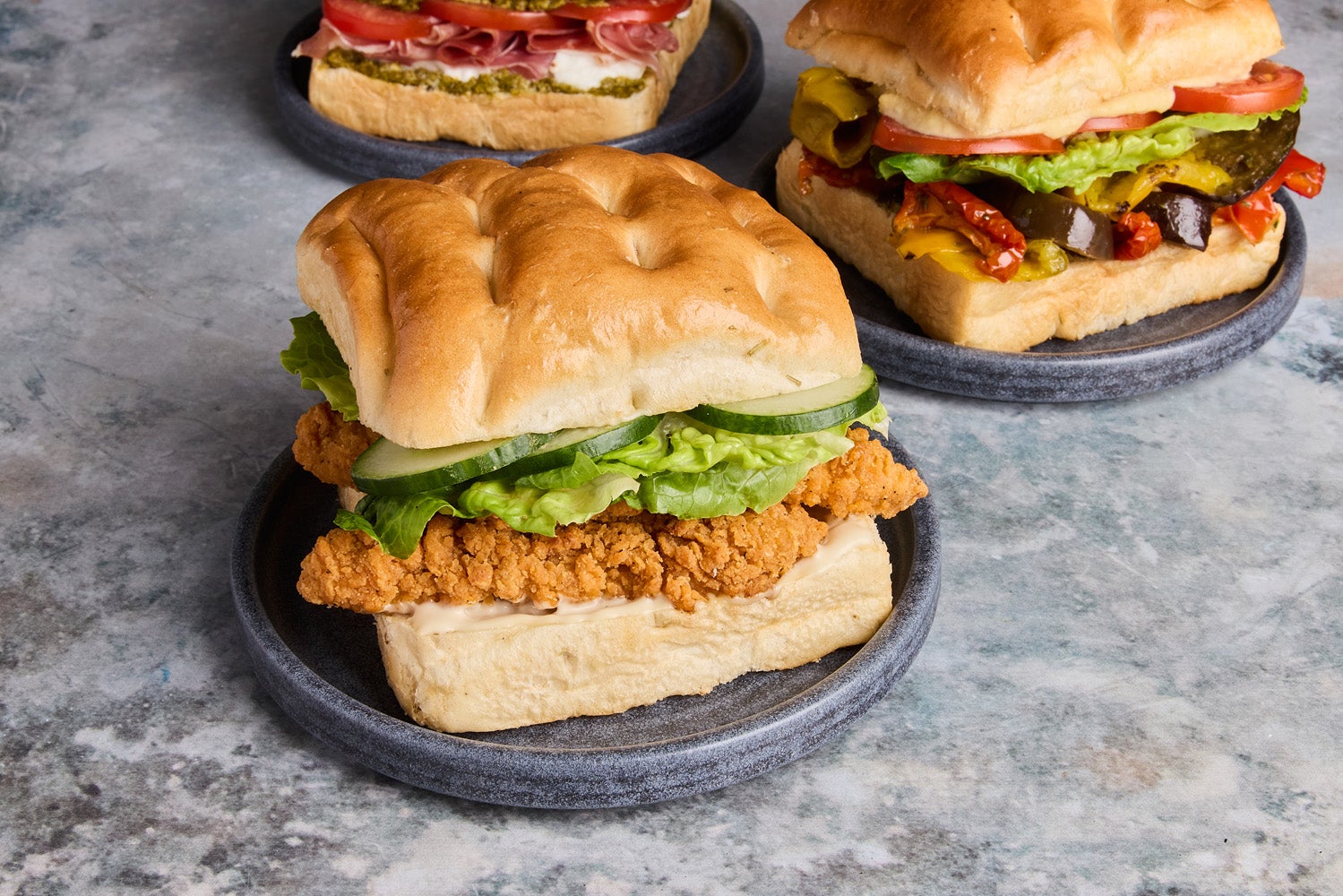 Crispy Chicken Garlic Mayo Focaccia