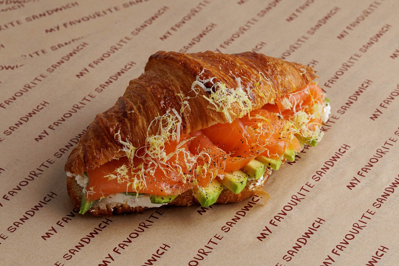 Smoked Salmon, Avocado & Cream Cheese Croissant