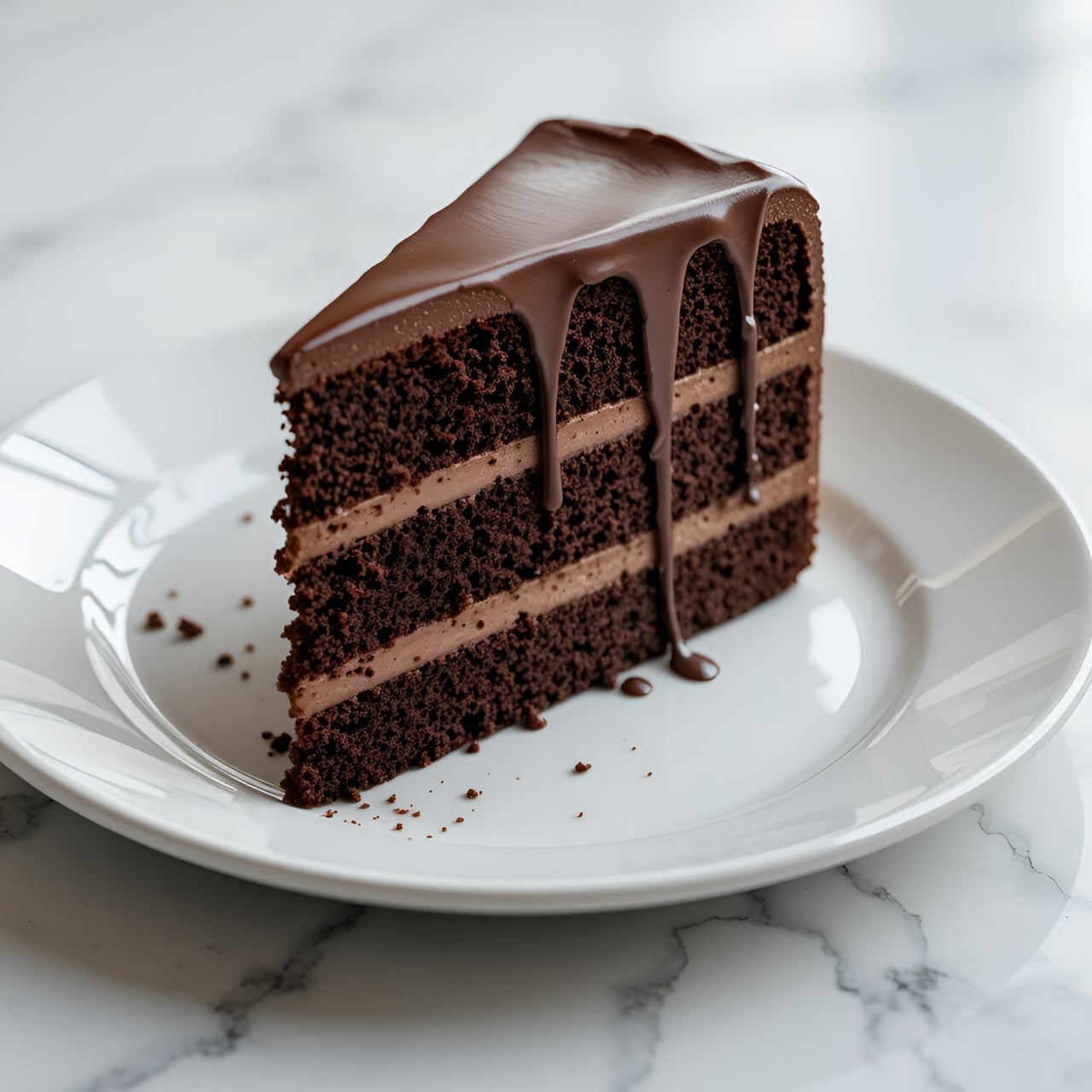 🍫 Triple Chocolate Fudge Cake