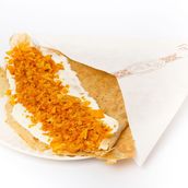 Cheese with chips, eggs and mihawa rokak