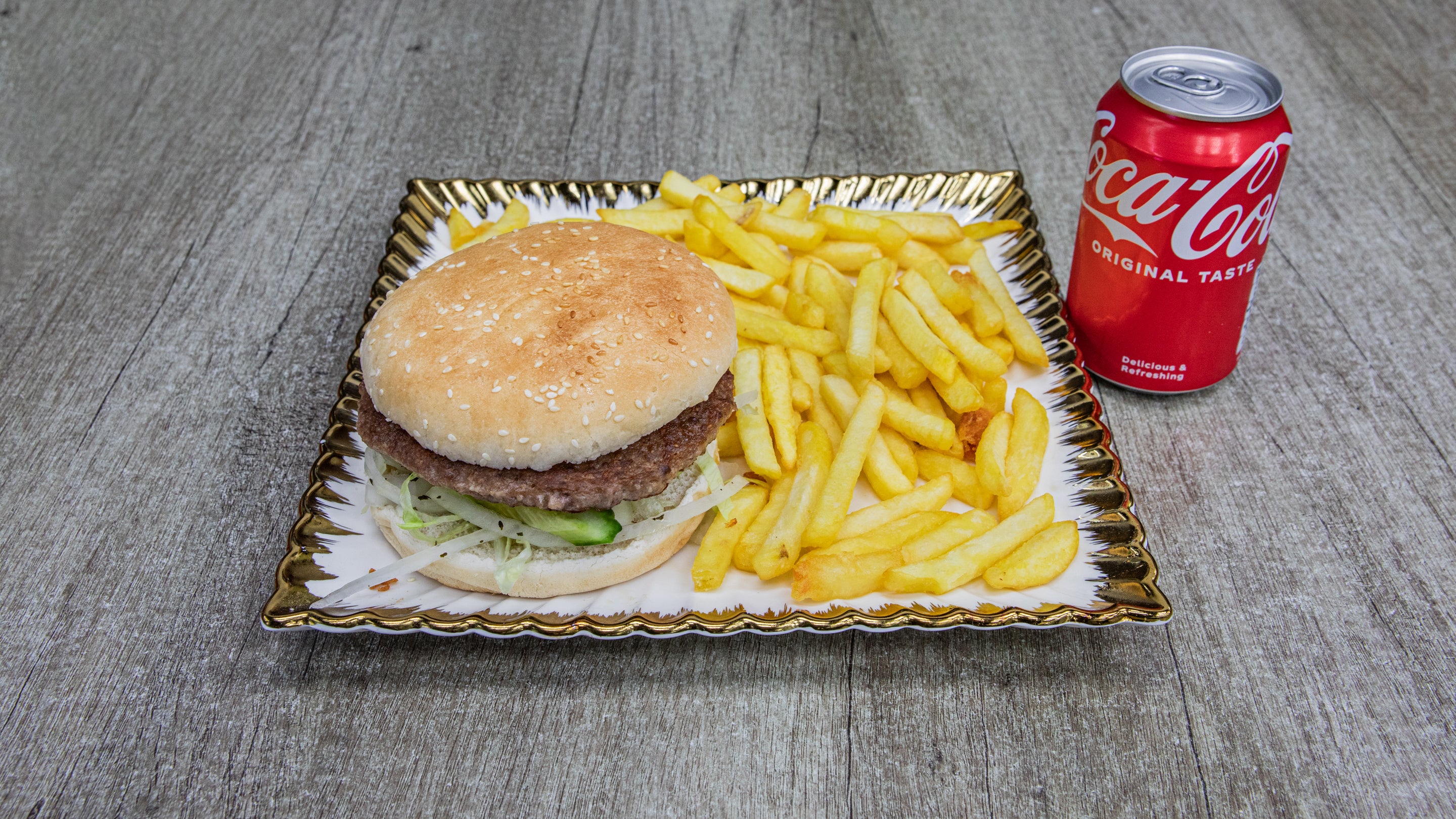 Gourmet Single Burger Meal