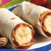 Banana Wrap With Peanut Butter And Jam