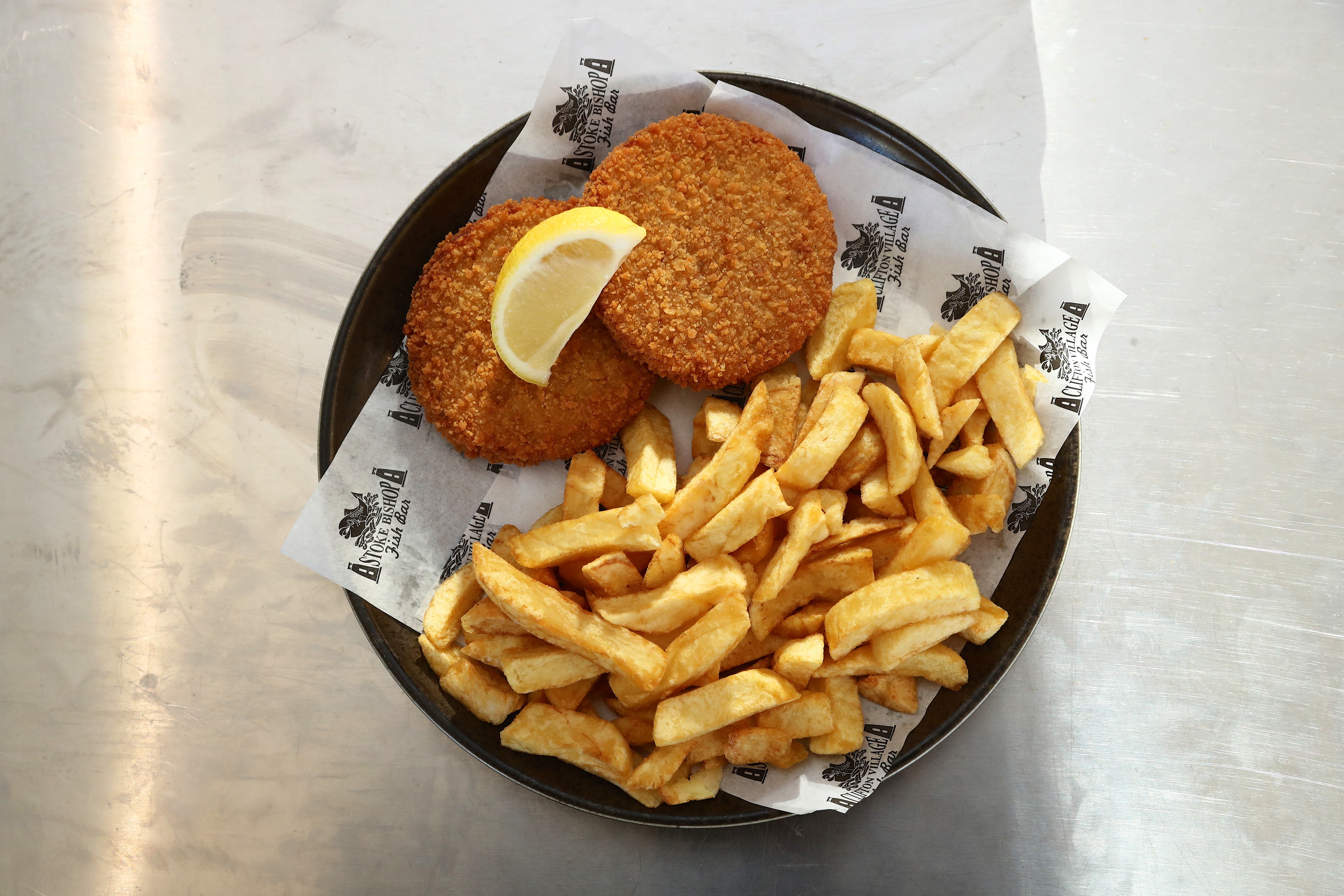 Two Fishcakes and Chips
