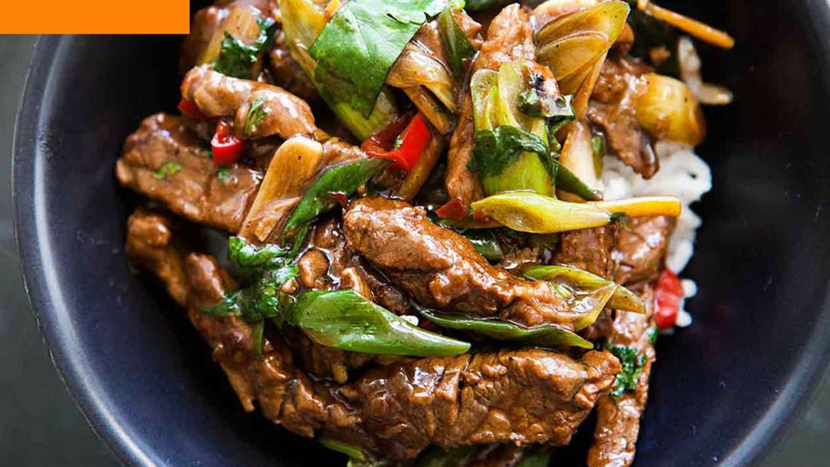 Beef with Ginger and Spring Onion