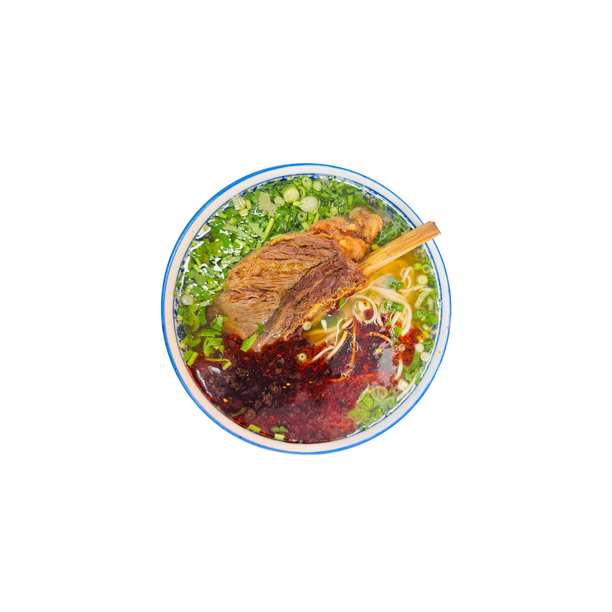 Braised Short Rib Hand-pulled Noodle Soup 红烧牛肋排面