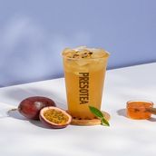 Passion Fruit Green Bubble Tea