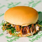Beef shawarma burger