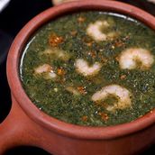 Moulokhia with Shrimps