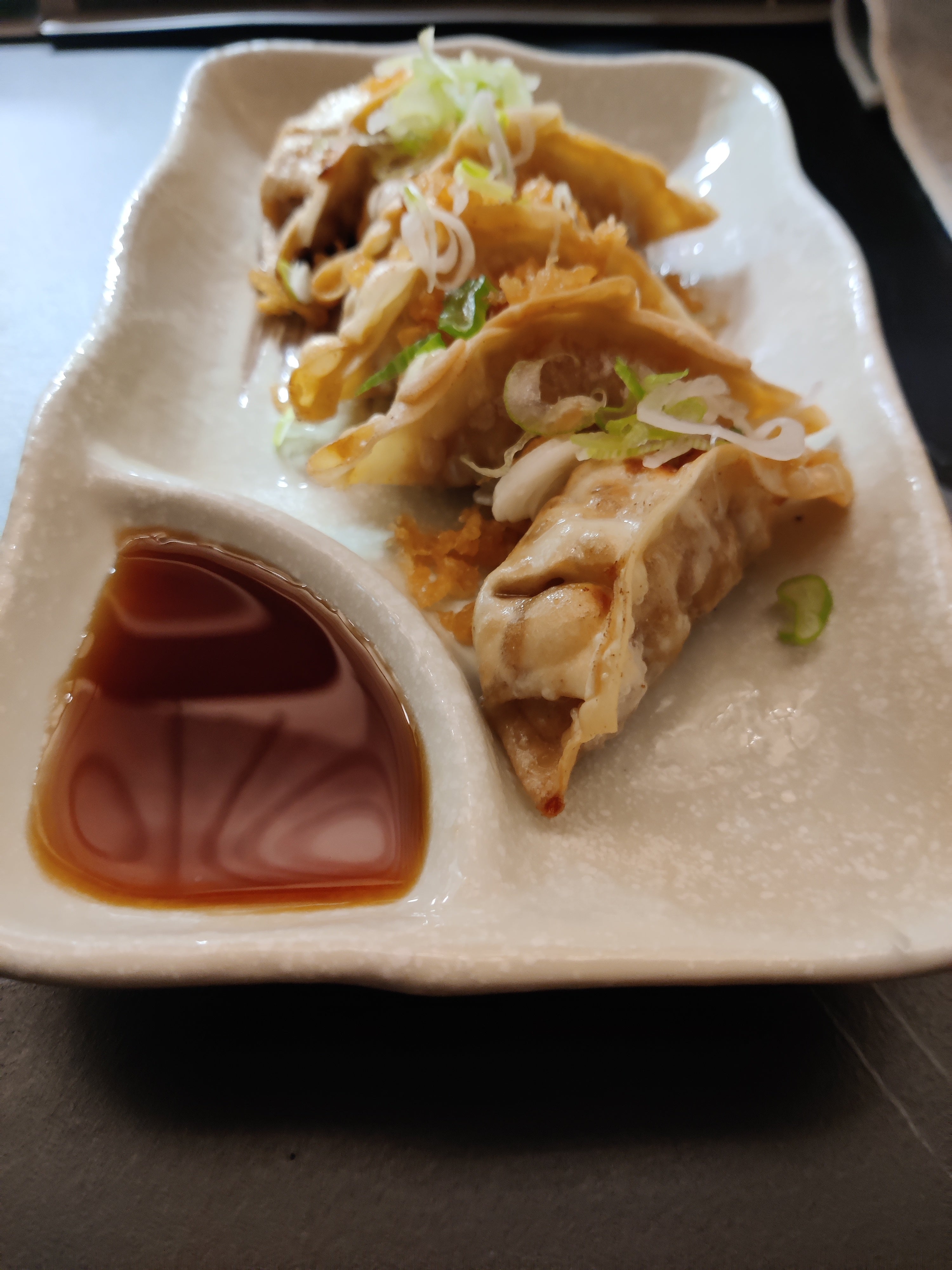 Crisp fried duck dumplings