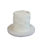 White Heart Cake