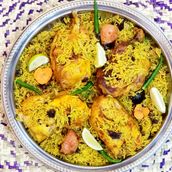 Emirati Majboos Chicken 4 To 5 Persons - مجبوس دجاج اماراتي 4 الي 5  اشخاص