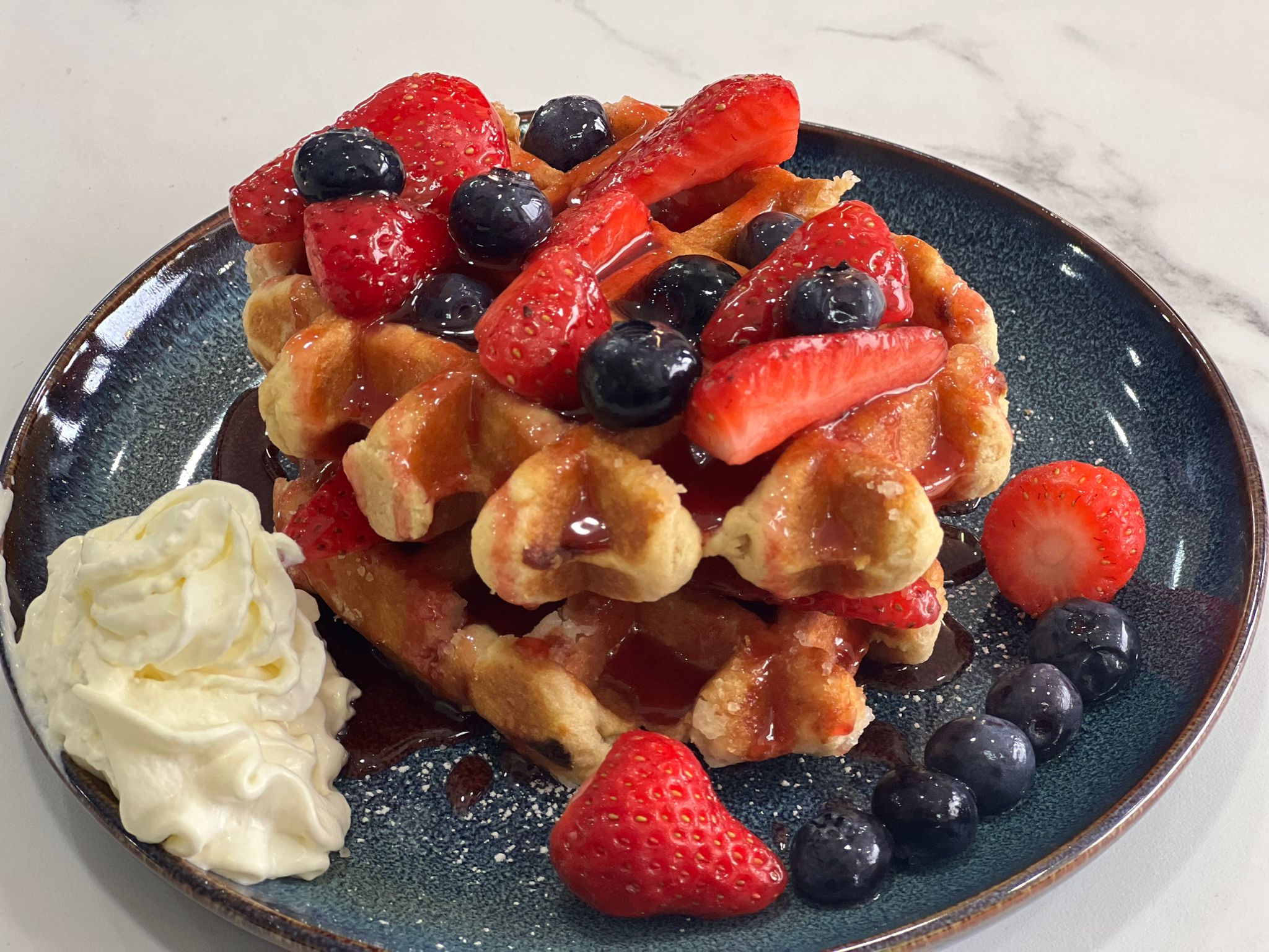 Berry Crush Belgian Waffles