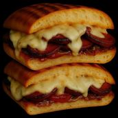 Authentic Armenian Sujuk Sandwich With Armenian Melting Cheese