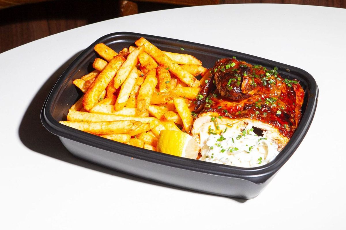 1/4 chicken + Fries