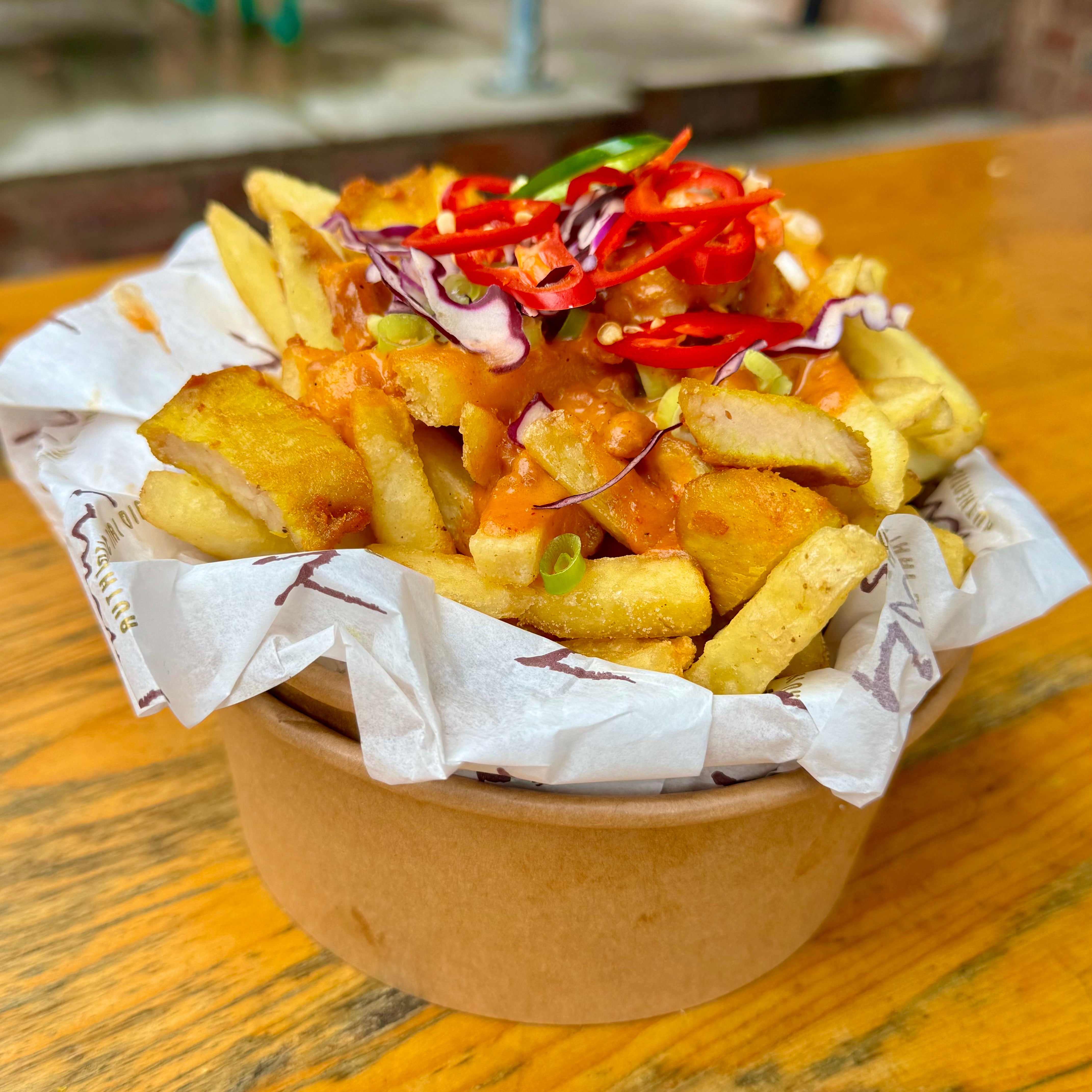 S15. Chicken Satay Loaded Fries